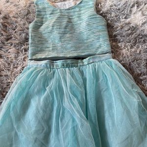 Blue 2 piece dress
